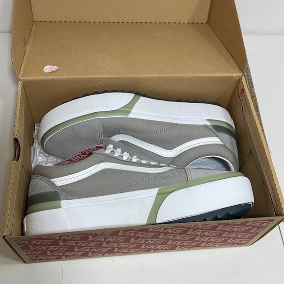 Vans Old Skool Stacked pastel Drizzle true white platform - Picture 8 of 8